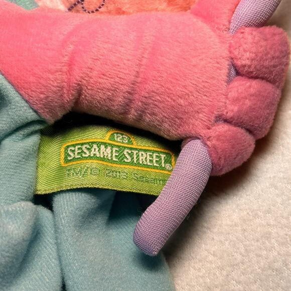 Sesame Street Abby Cadabby Plush Doll Fairy Pink Hair Green Dress Toy Puppet - Picture 2 of 4